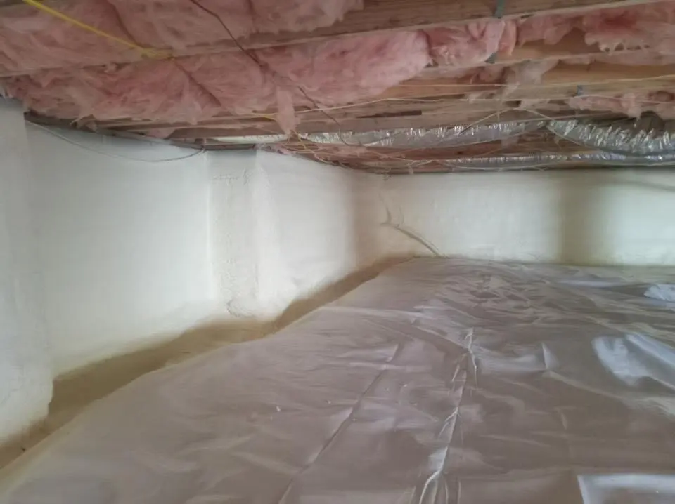 Crawl space encapsulation with closed-cell spray foam for Spray Foam Roofing in Upper Macungie